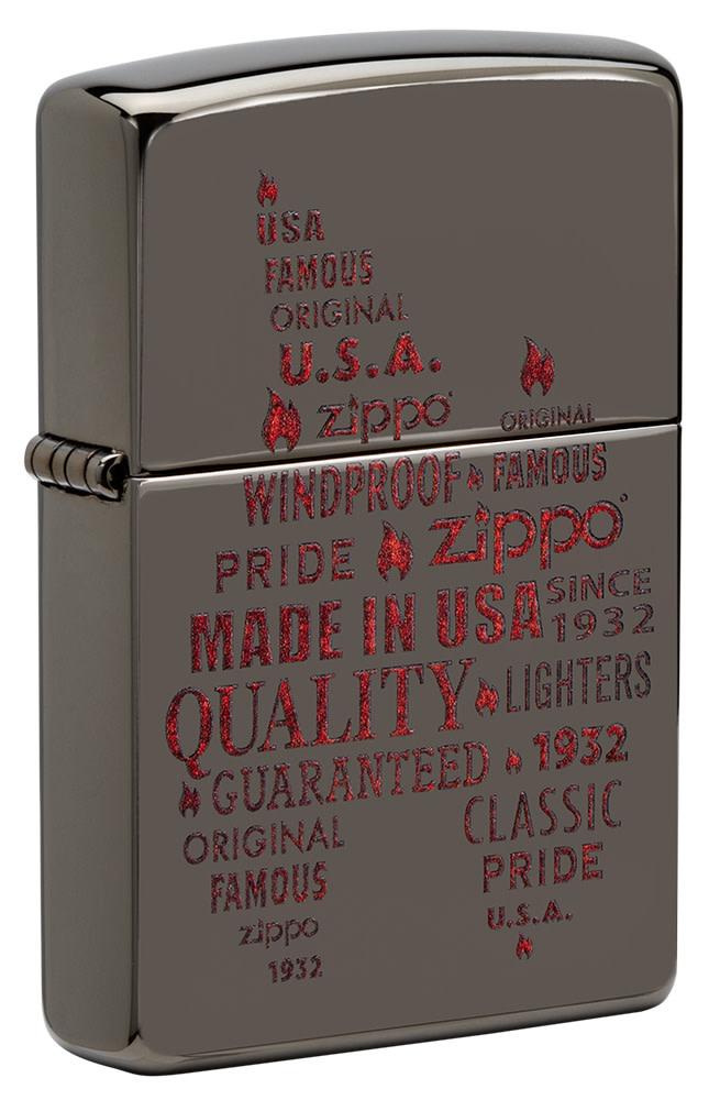 typografisches zippo-flammen-kunstdesign