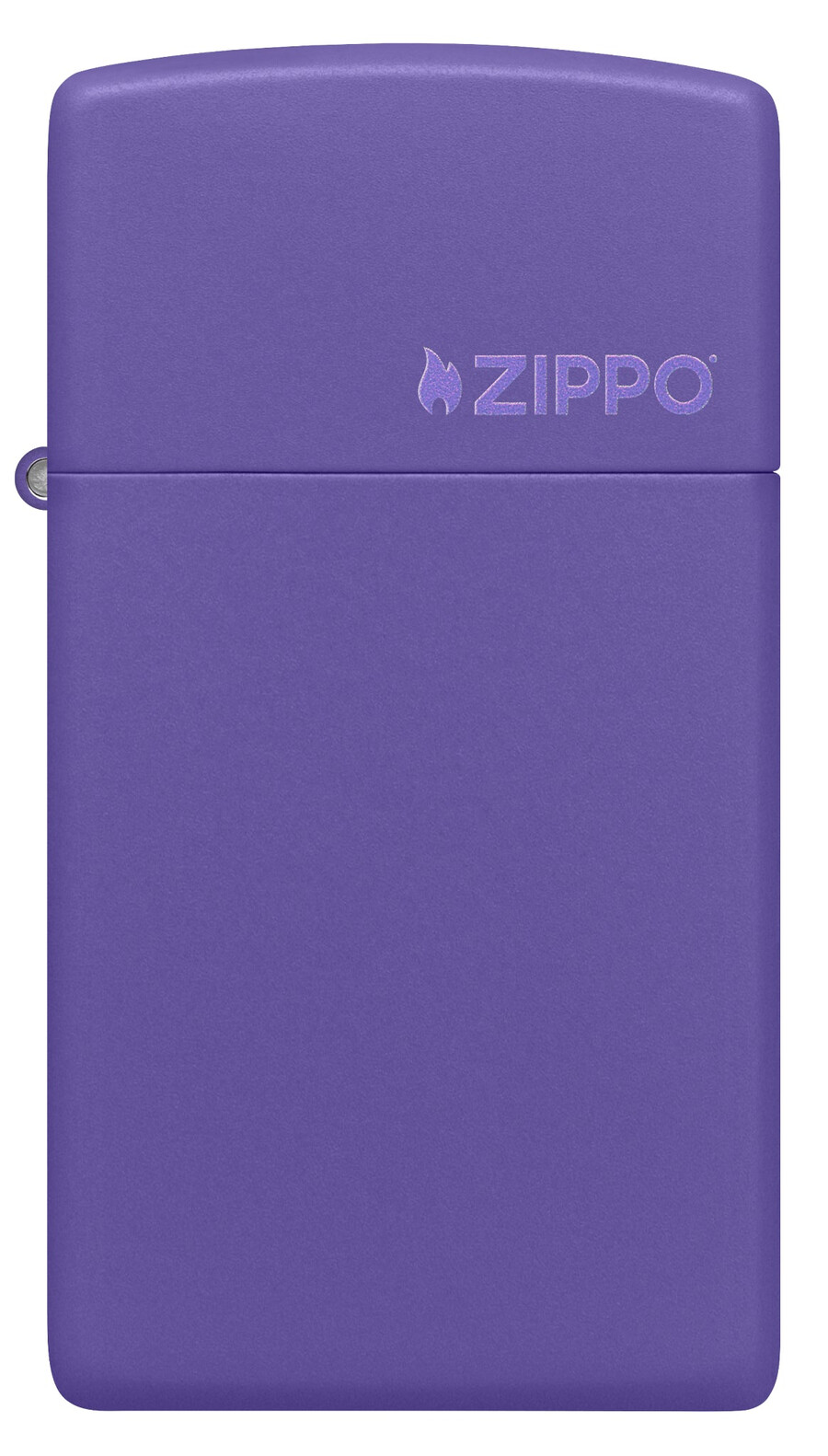 slim lila mattes zippo logo