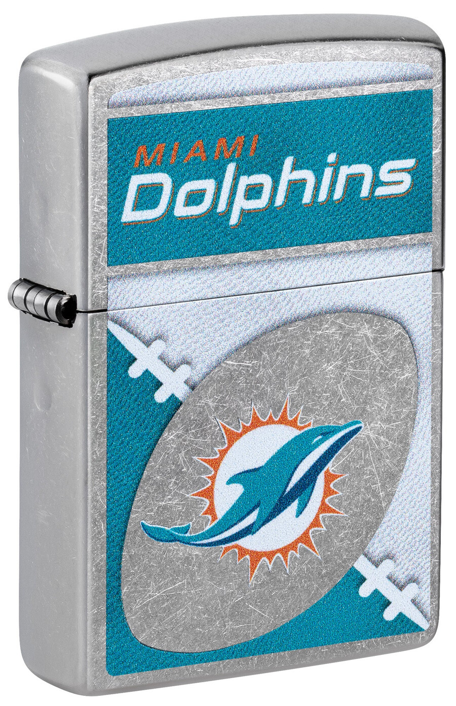 nfl miami dolphins chrome-logo-design