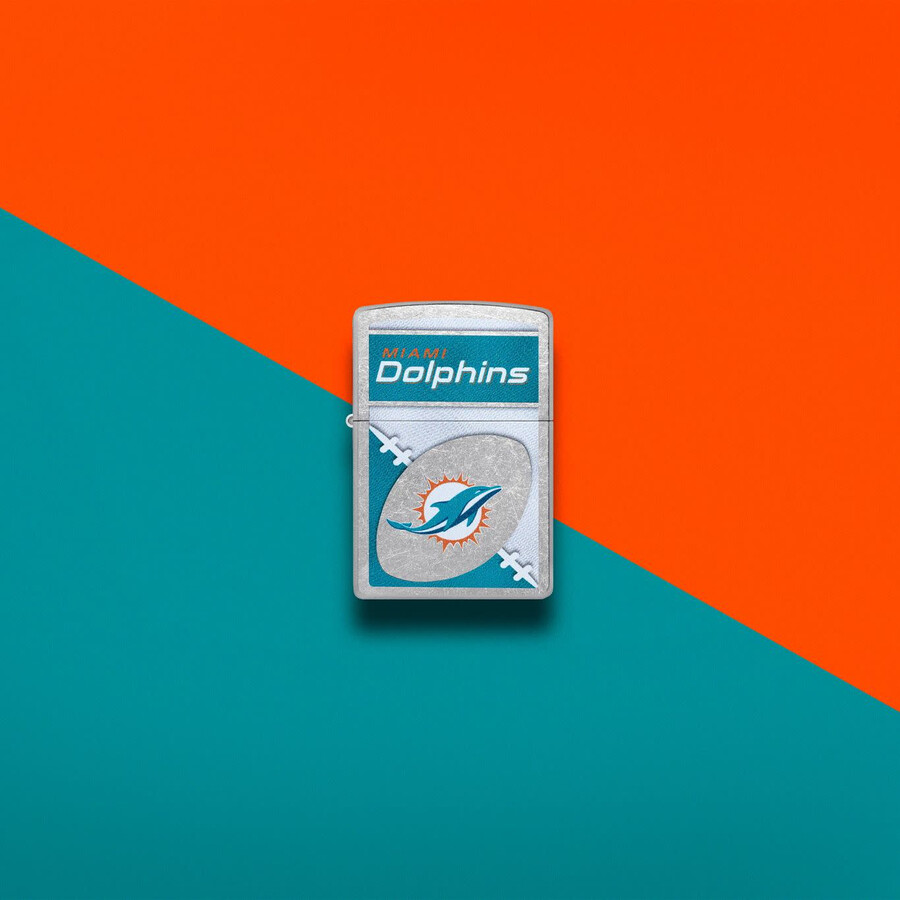 nfl miami dolphins chrome-logo-design