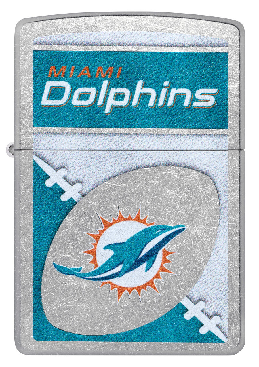 nfl miami dolphins chrome-logo-design