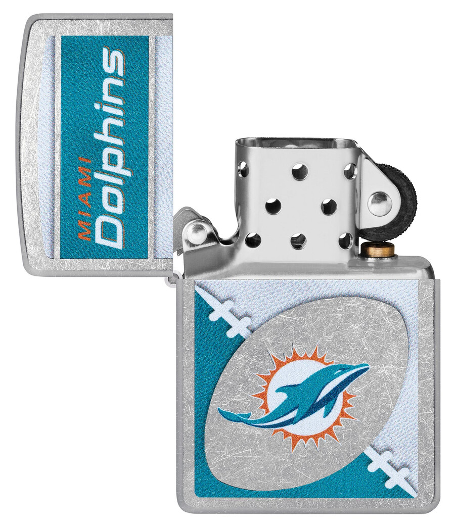nfl miami dolphins chrome-logo-design