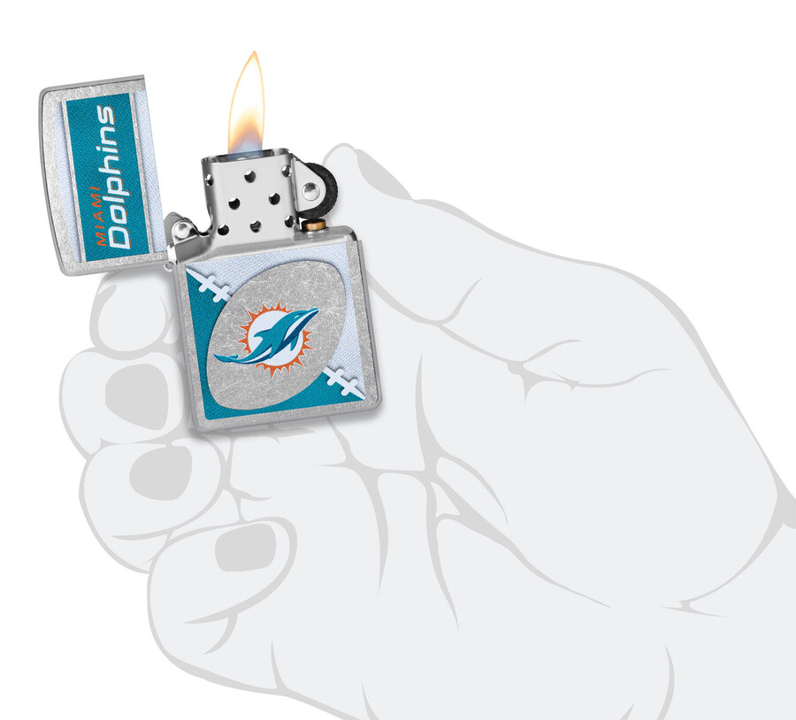 nfl miami dolphins chrome-logo-design