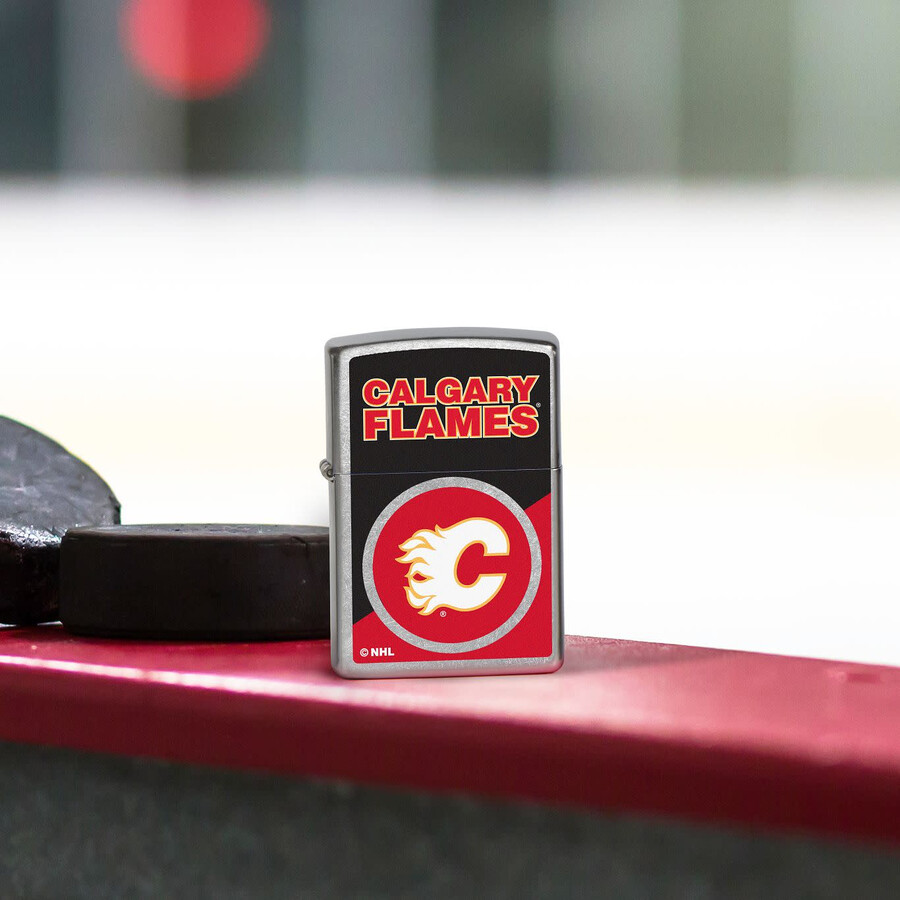 calgary flames farbblock-logo-design