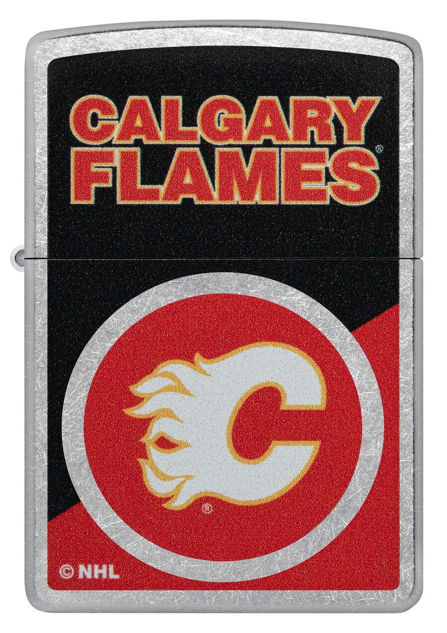 calgary flames farbblock-logo-design