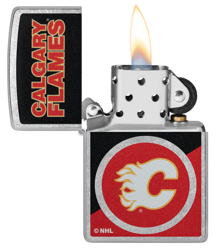 calgary flames farbblock-logo-design