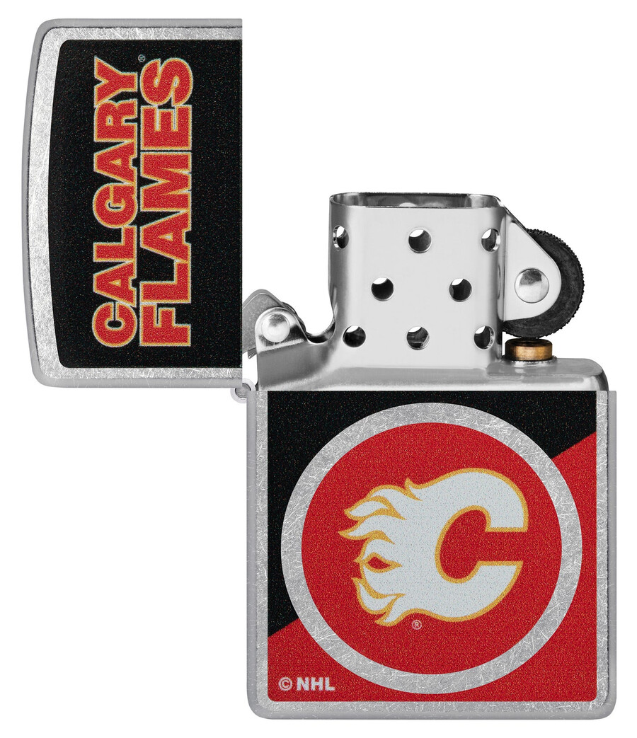 calgary flames farbblock-logo-design