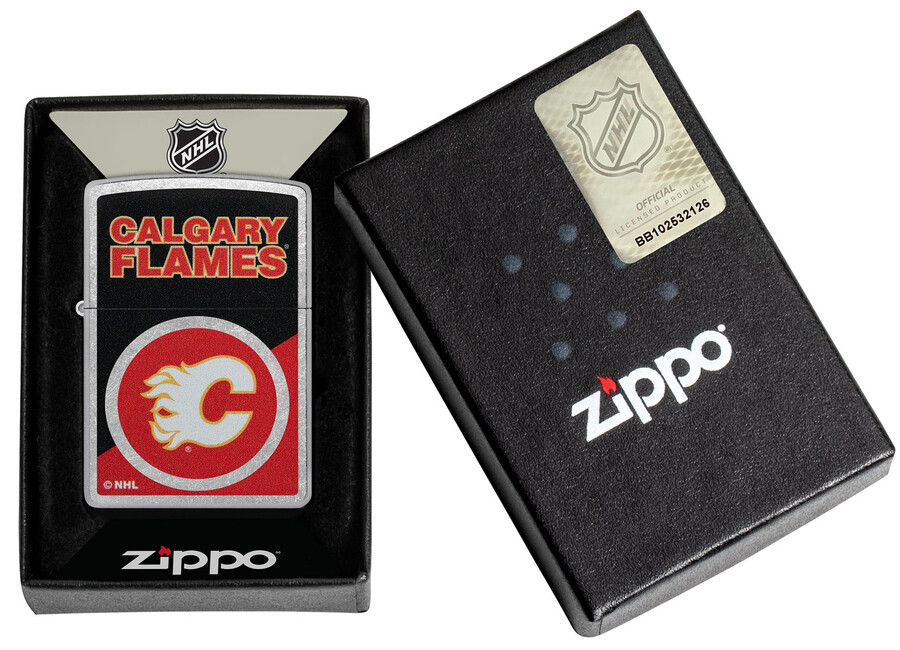 calgary flames farbblock-logo-design