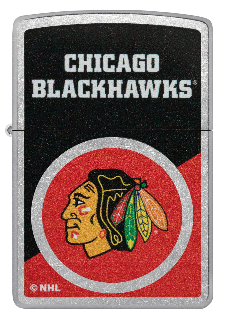 chicago blackhawks colorblock-logo-design