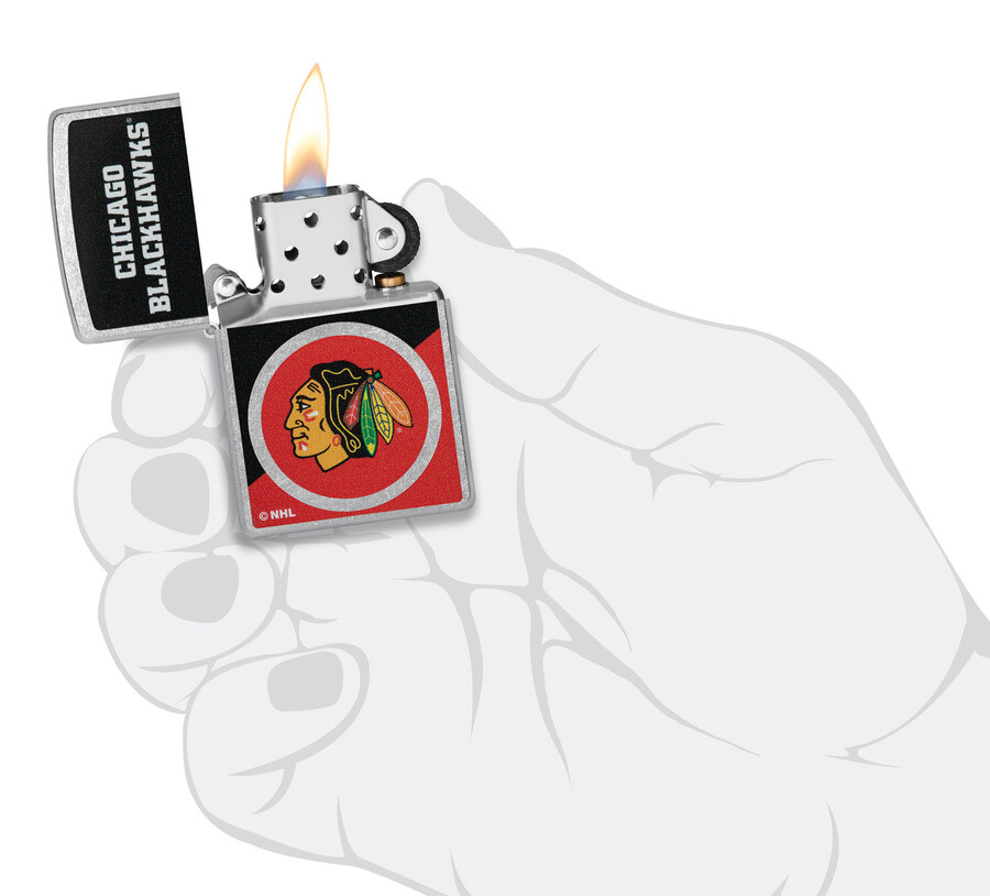 chicago blackhawks colorblock-logo-design