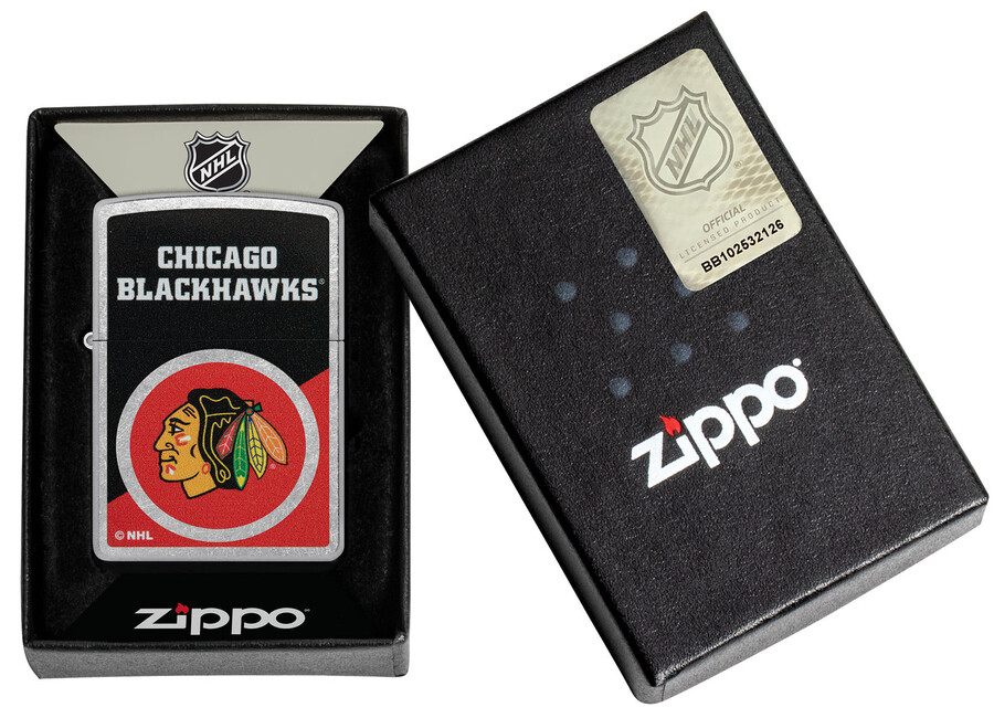 chicago blackhawks colorblock-logo-design