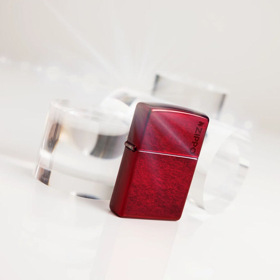 klassisches rotes zippo-logo