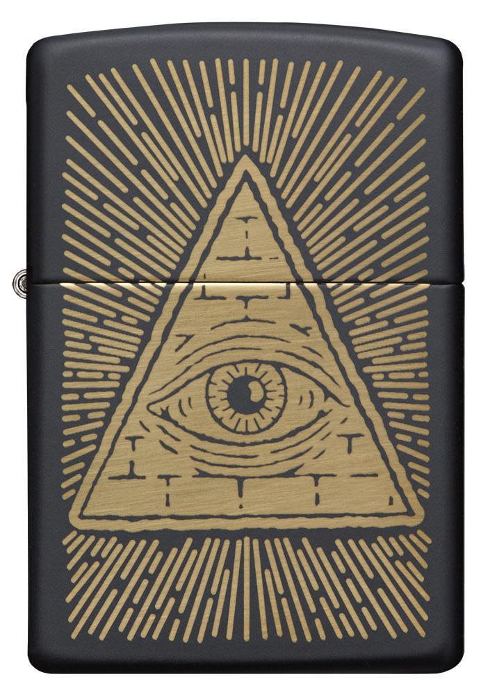 eye of providence schwarzes matt-design