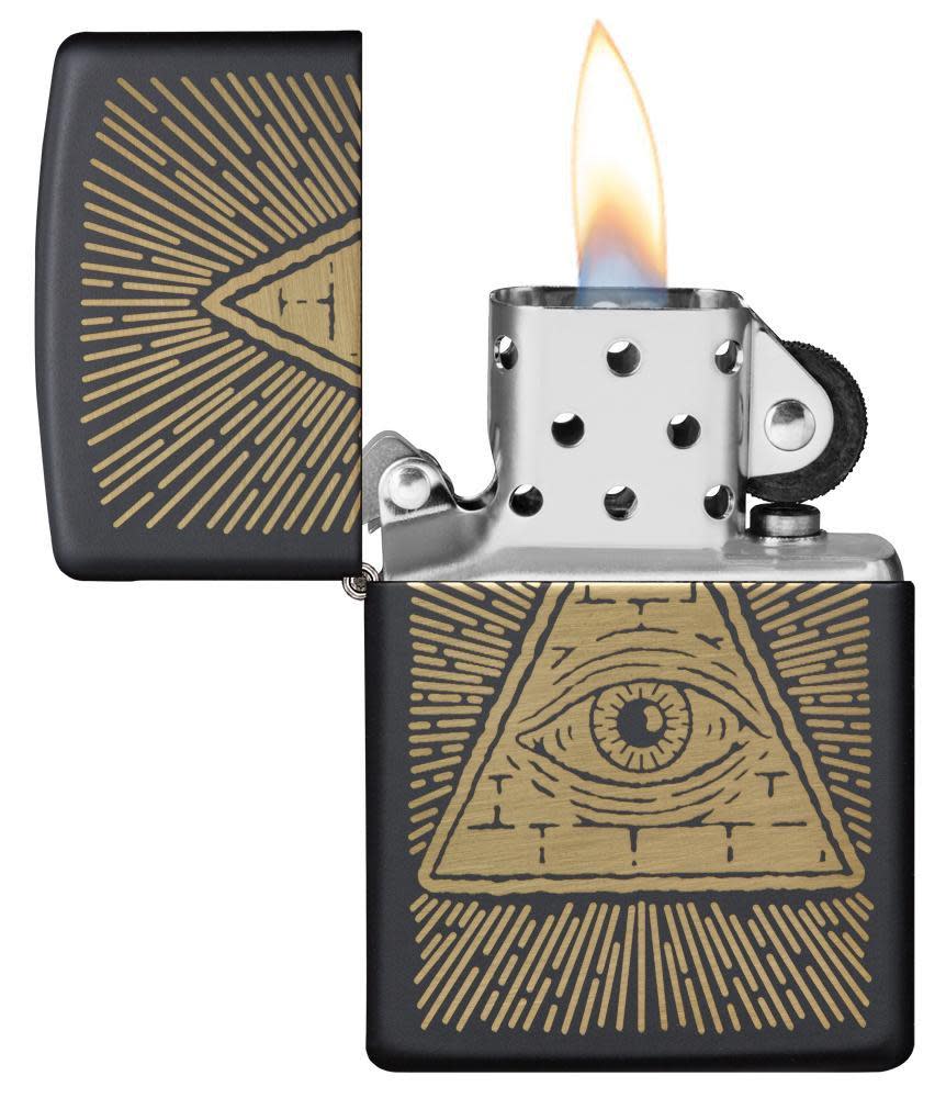eye of providence schwarzes matt-design