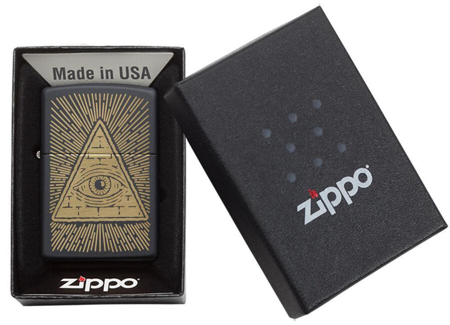 eye of providence schwarzes matt-design