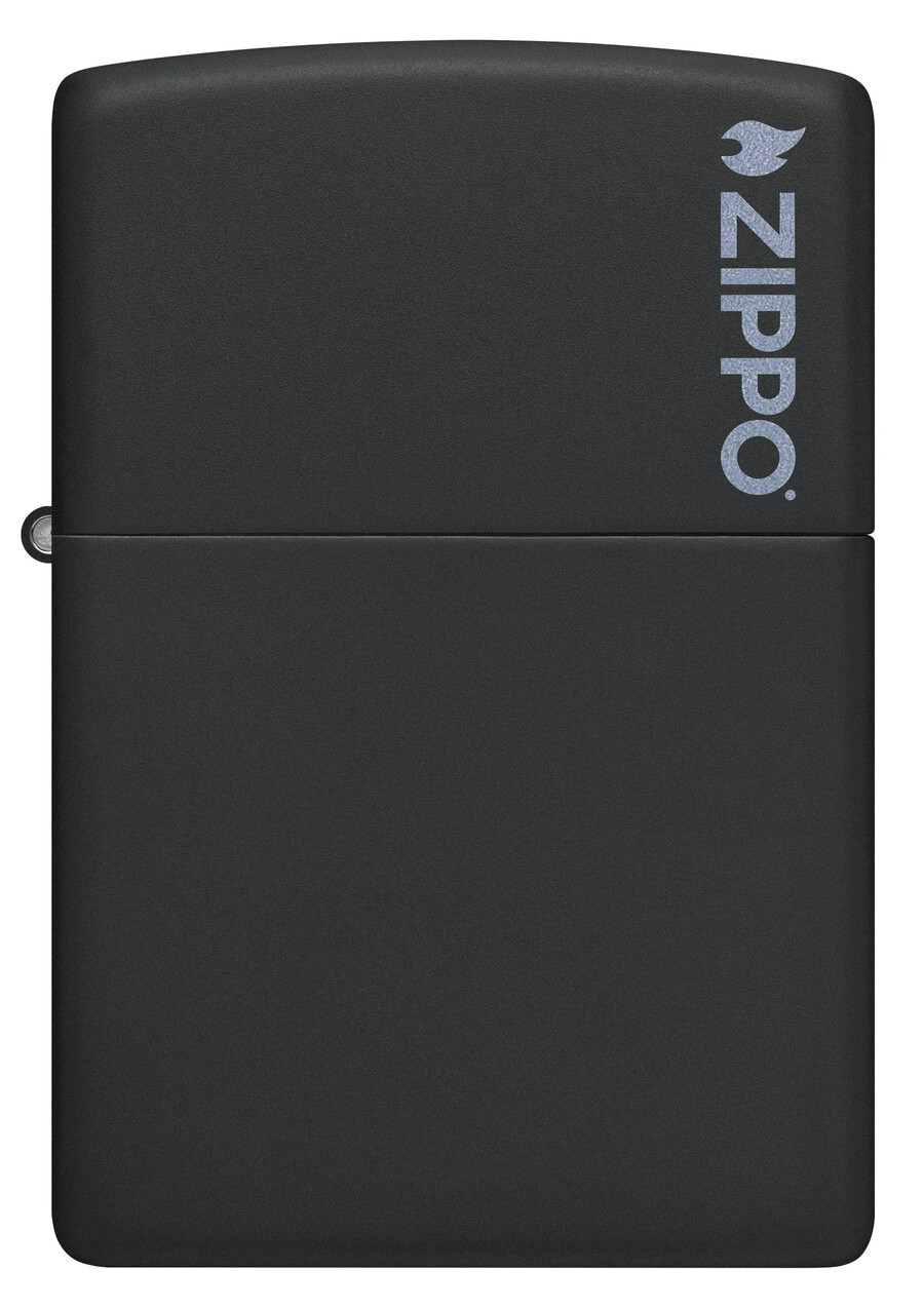 klassisches schwarz matt mit zippo-logo