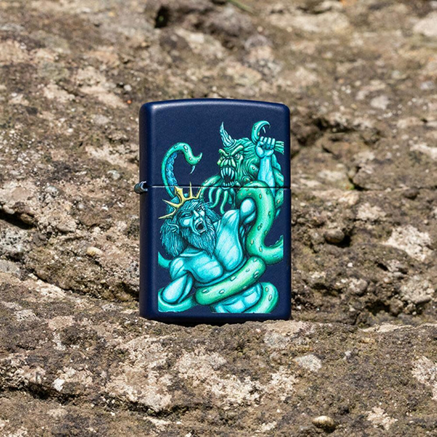 marineblaues mattes sea king design