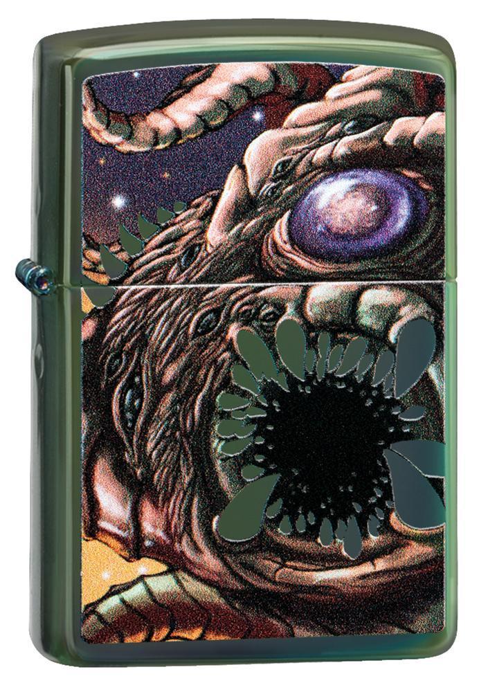hochglanzpoliertes grünes apokalypse-monster-design