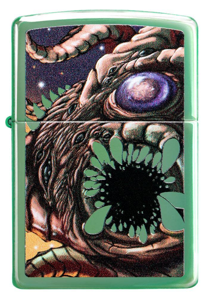 hochglanzpoliertes grünes apokalypse-monster-design
