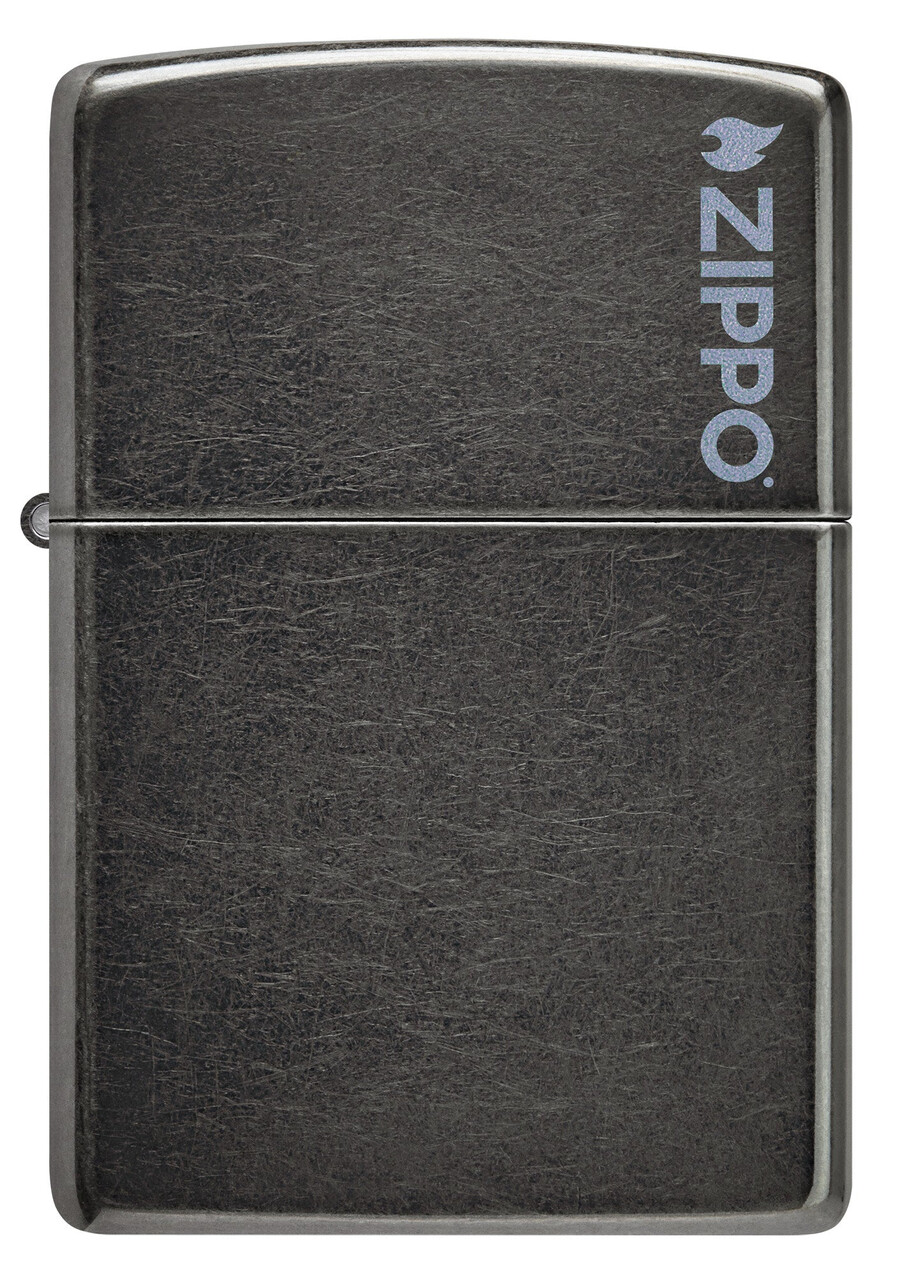 klassisches graues zippo-logo