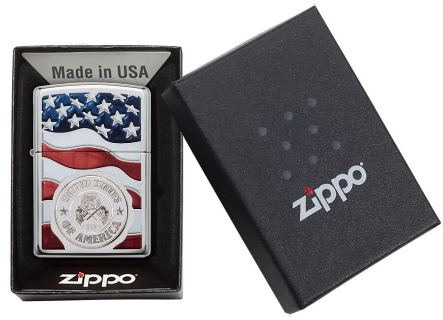 amerikanischer stempel auf der flagge