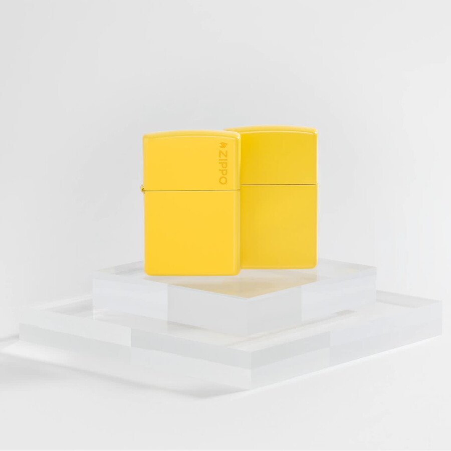 klassisches zippo-logo mit sonnenblume