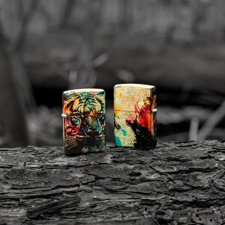 bemaltes tigerdesign
