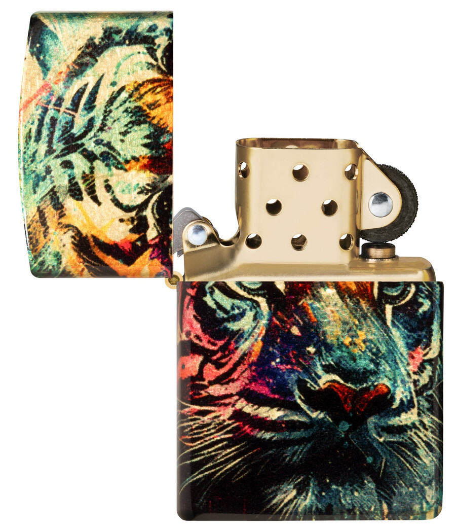 bemaltes tigerdesign