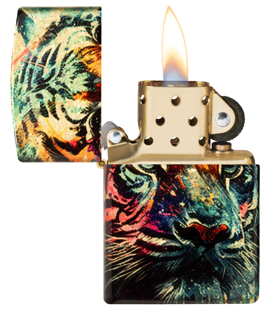 bemaltes tigerdesign