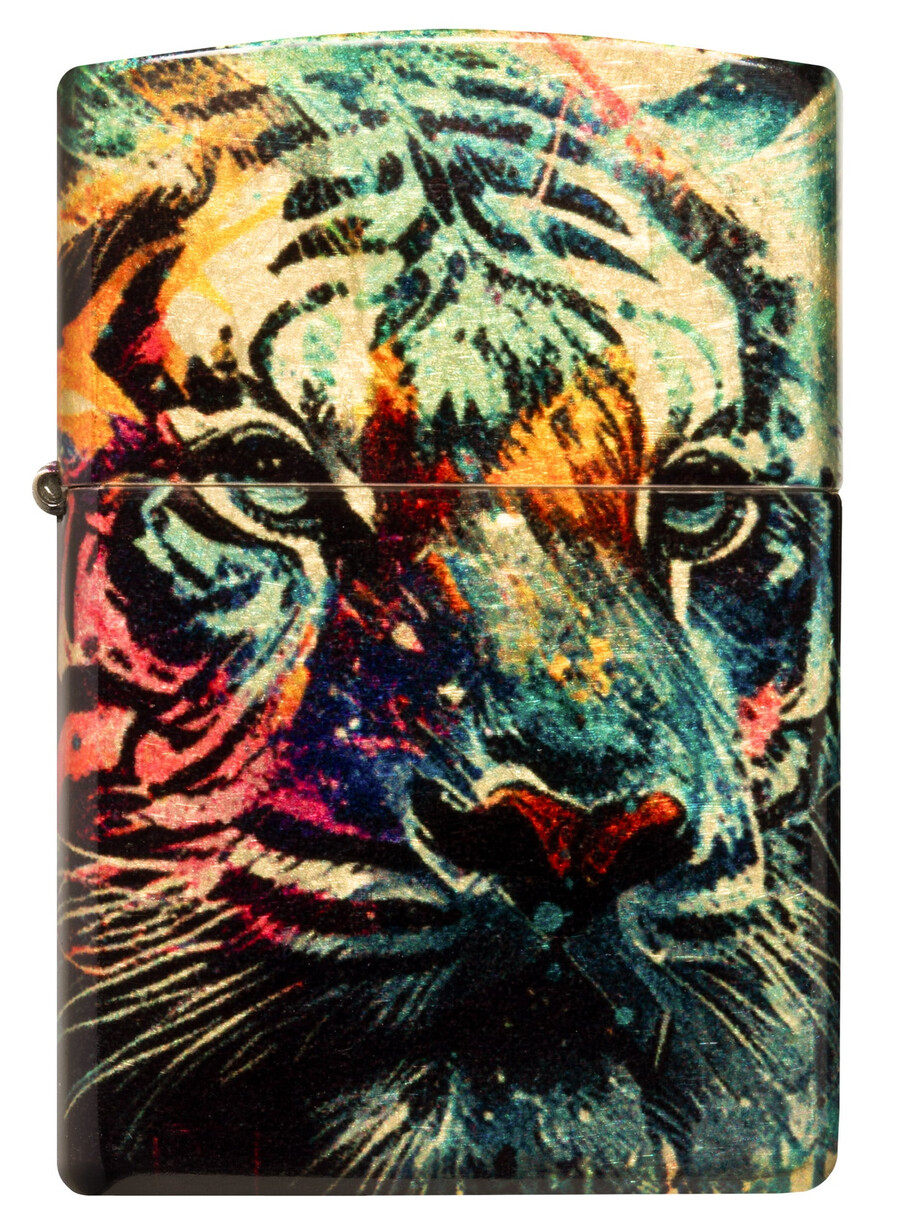bemaltes tigerdesign