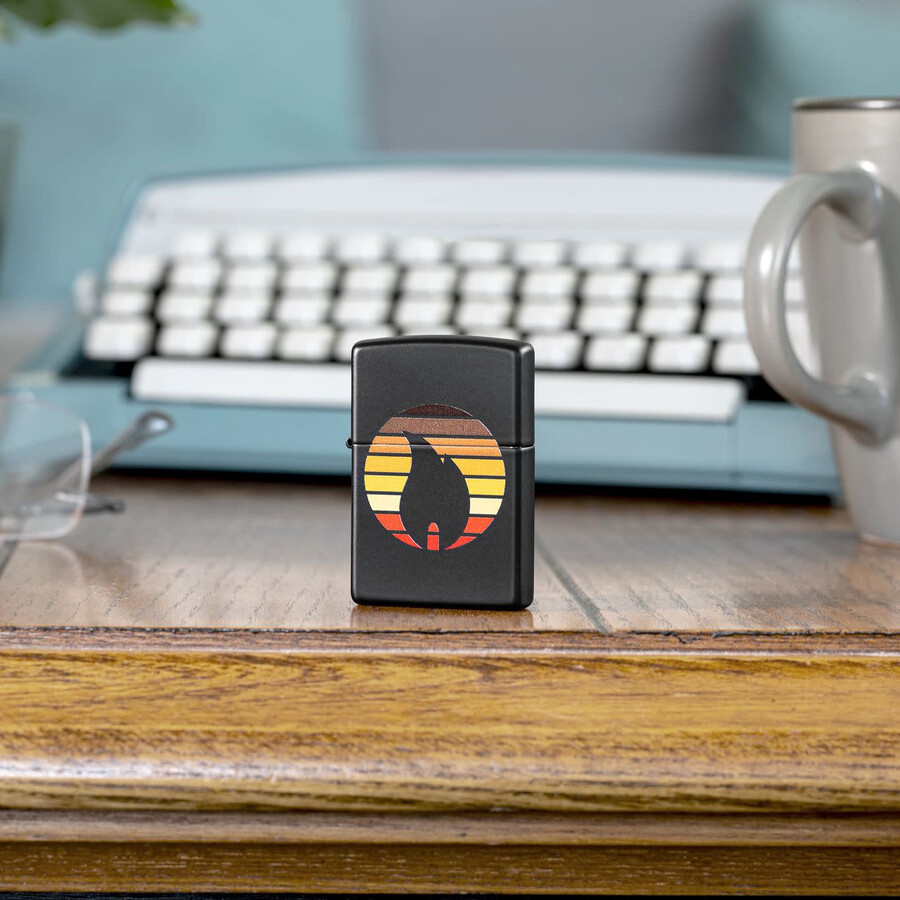 zippo-design im farbblock-design