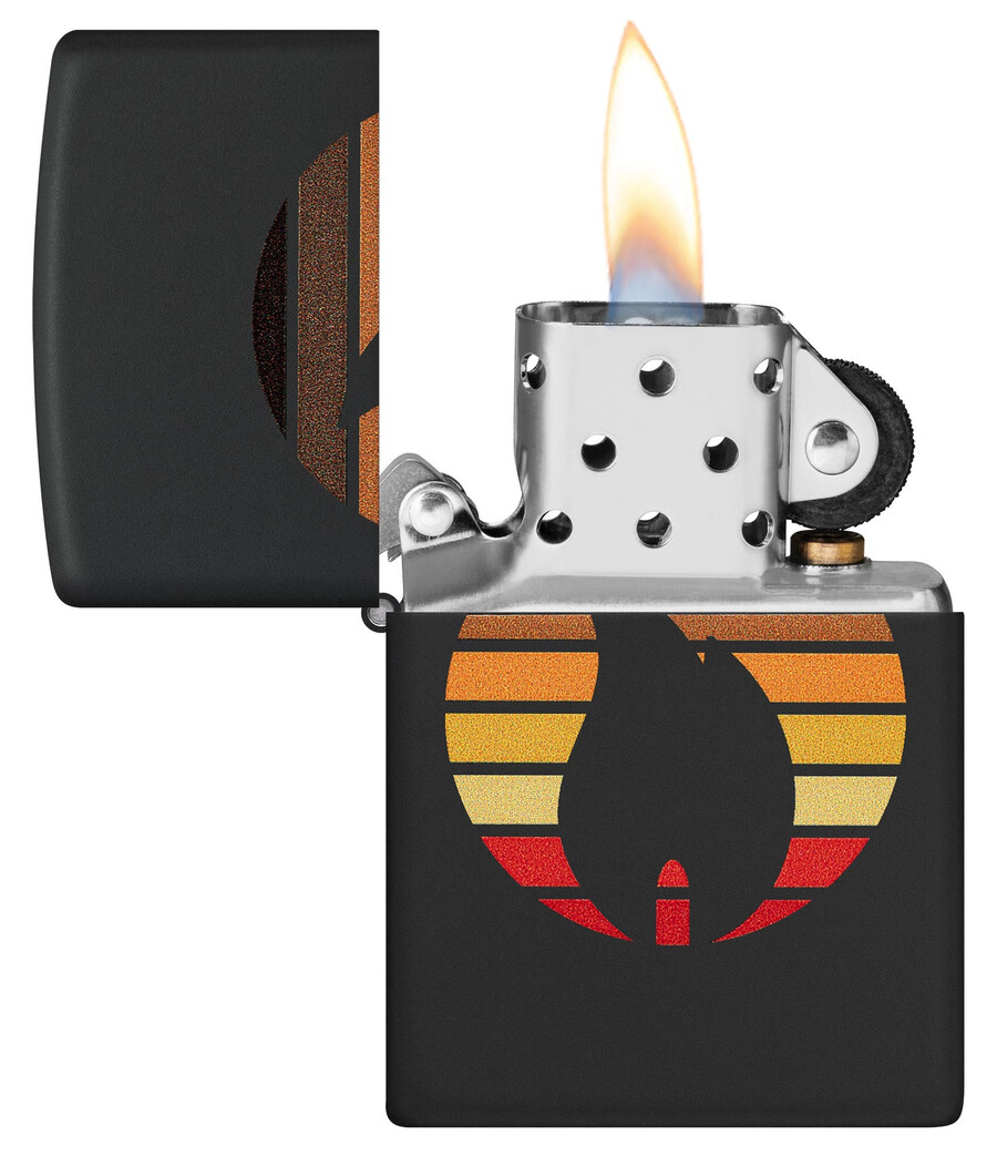 zippo-design im farbblock-design