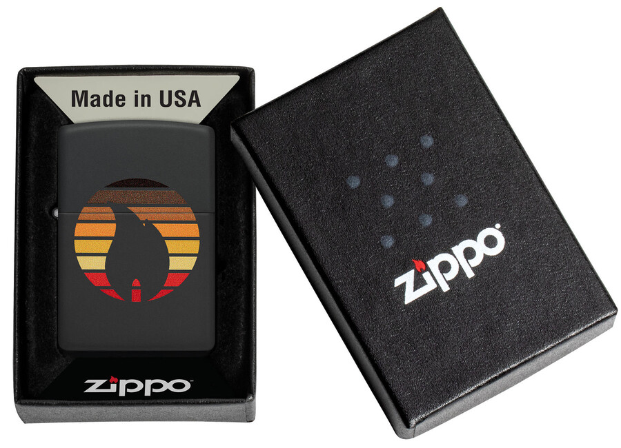 zippo-design im farbblock-design
