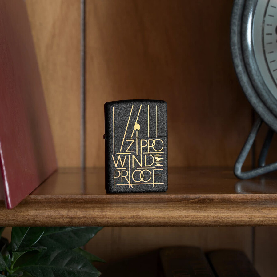 zippo-design im strichzeichnungsstil