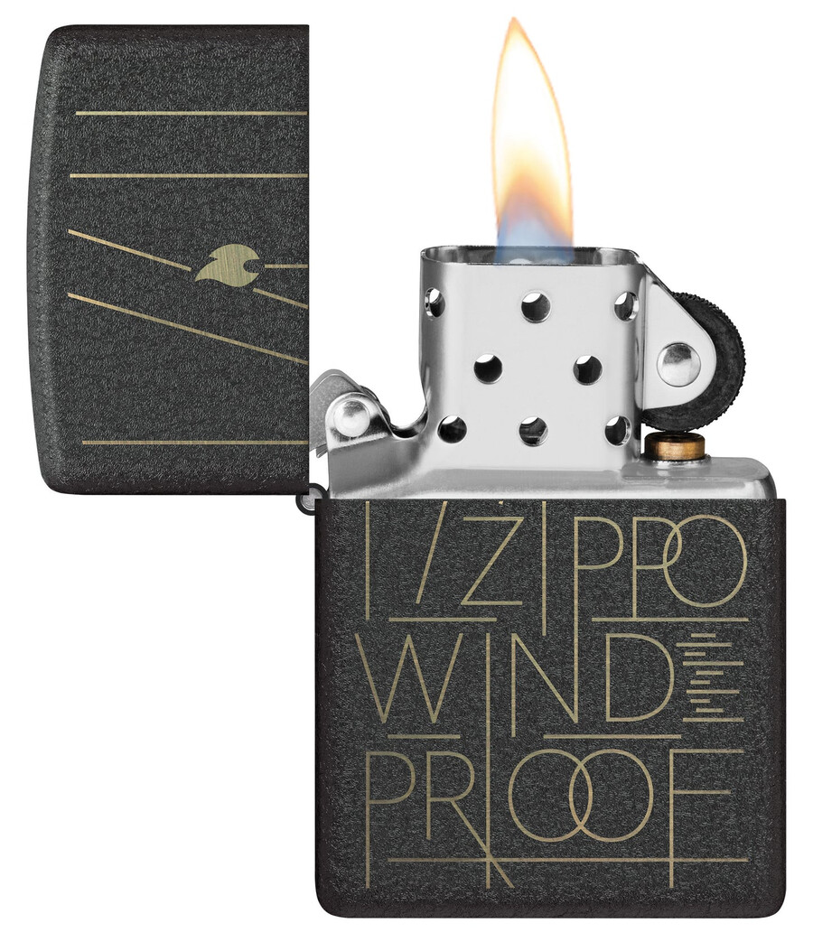 zippo-design im strichzeichnungsstil
