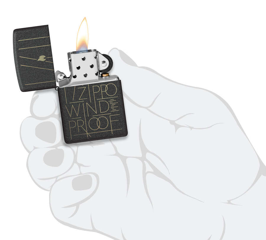 zippo-design im strichzeichnungsstil