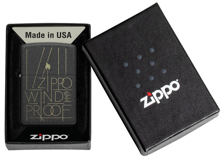 zippo-design im strichzeichnungsstil