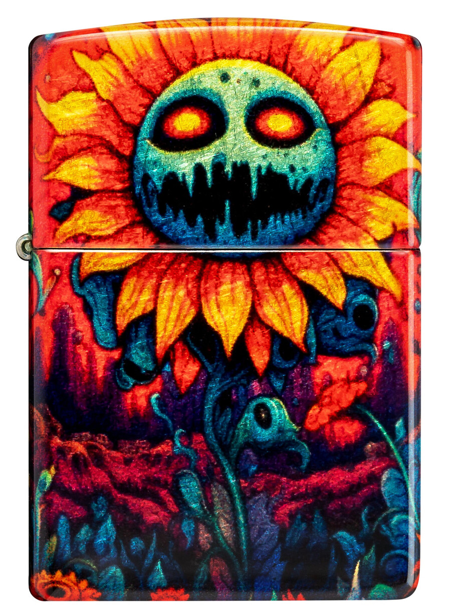 gruseliges sonnenblumen-design