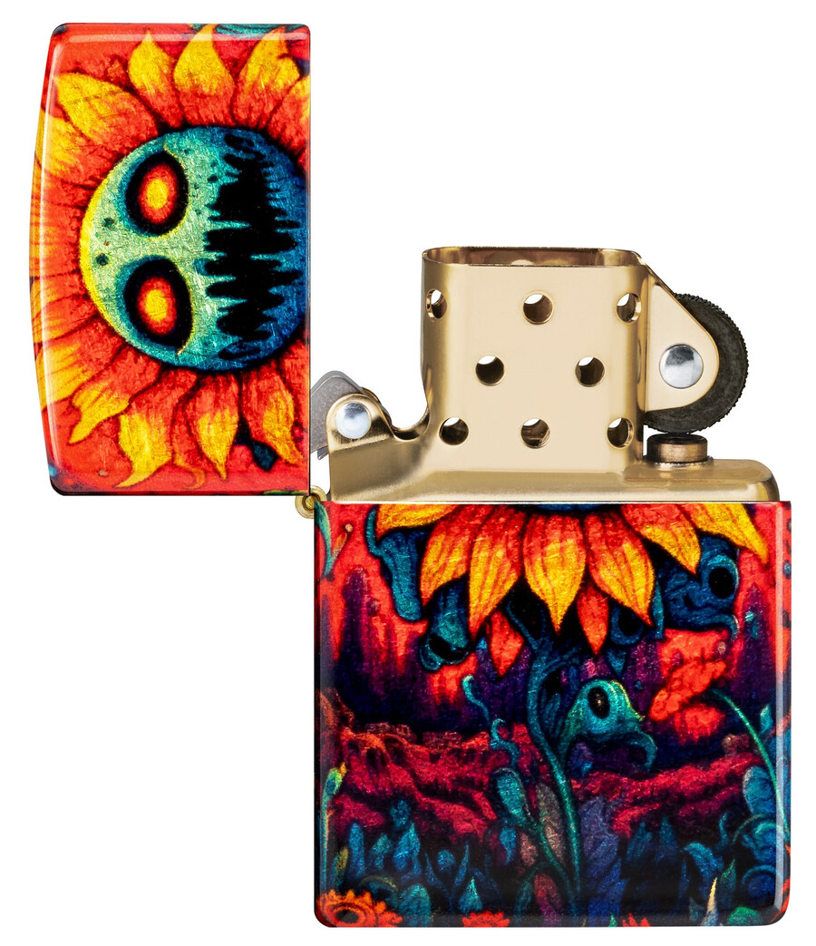 gruseliges sonnenblumen-design