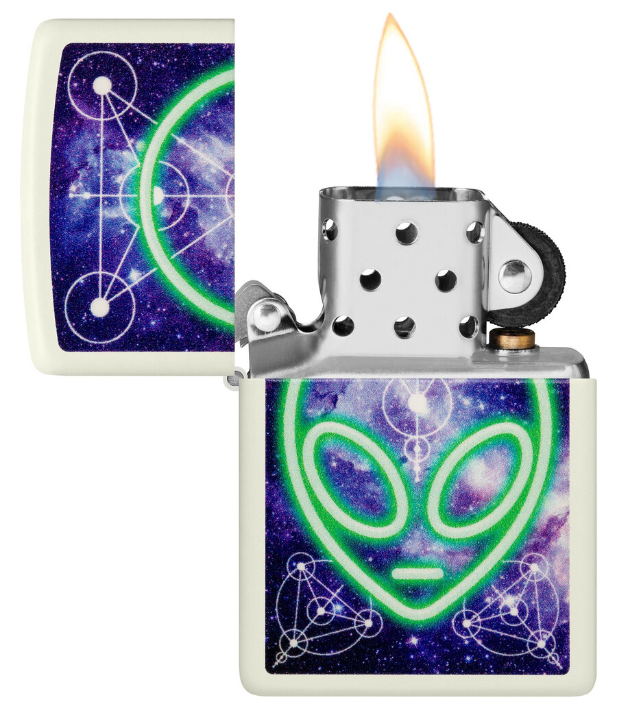 leuchtendes alien-design