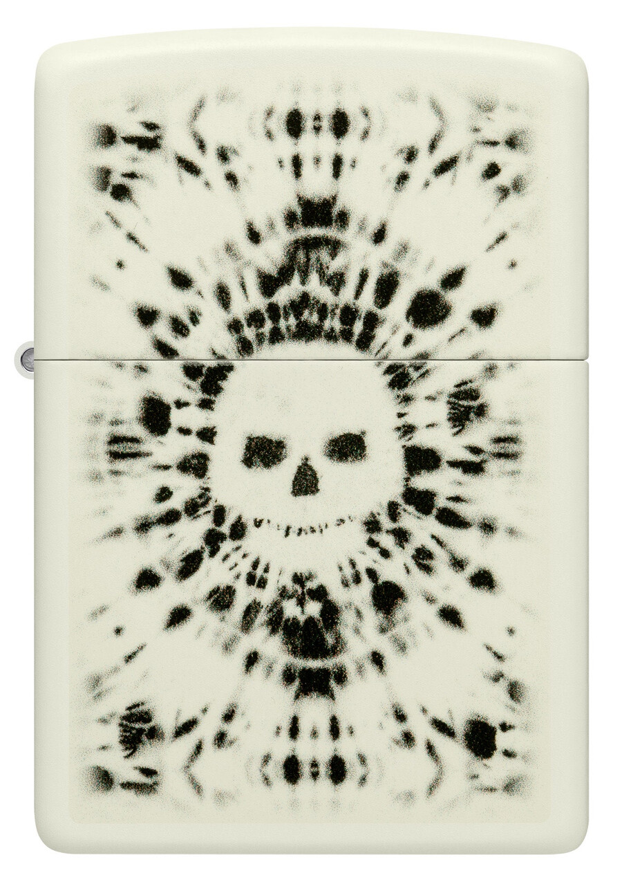 leuchtendes totenkopf-design