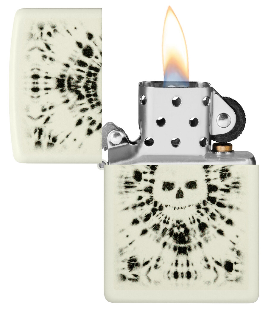 leuchtendes totenkopf-design