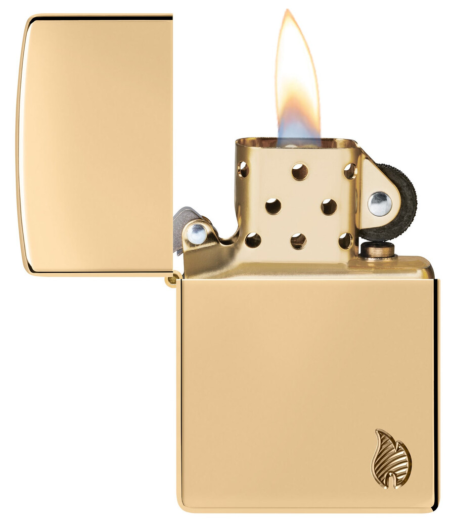 armor hochglanzpoliertes messing flammendesign