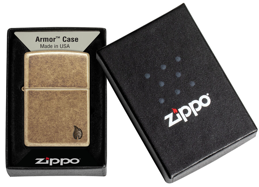 armor antikes messing flammendesign