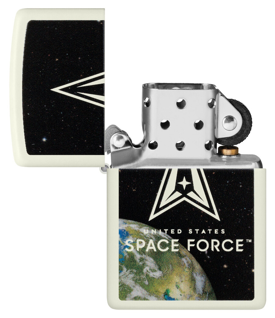 leuchtendes logo-design der us space force
