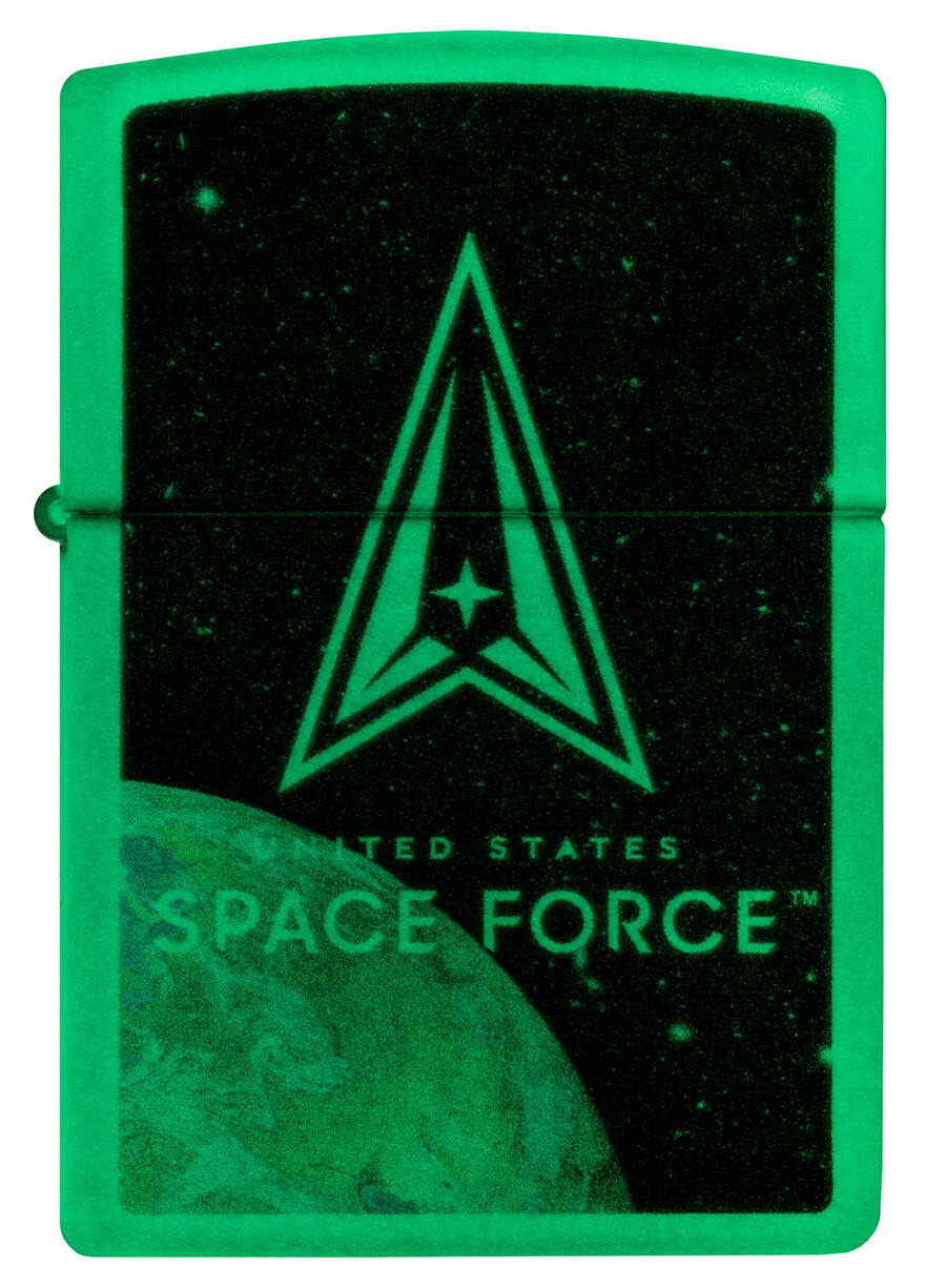leuchtendes logo-design der us space force