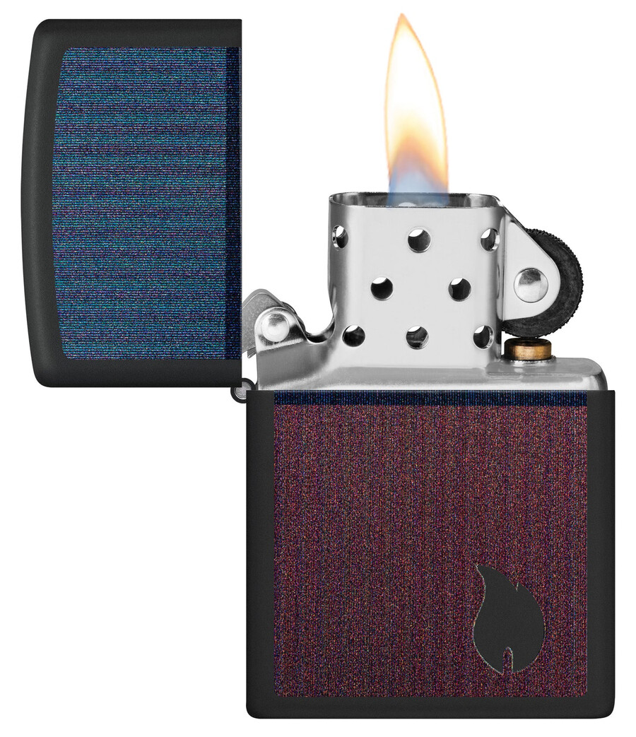 flammenmuster mit farbblockdesign