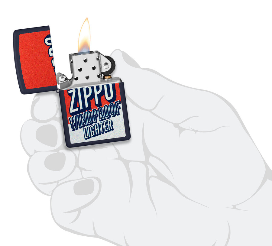 zippo-design im farbblock-design