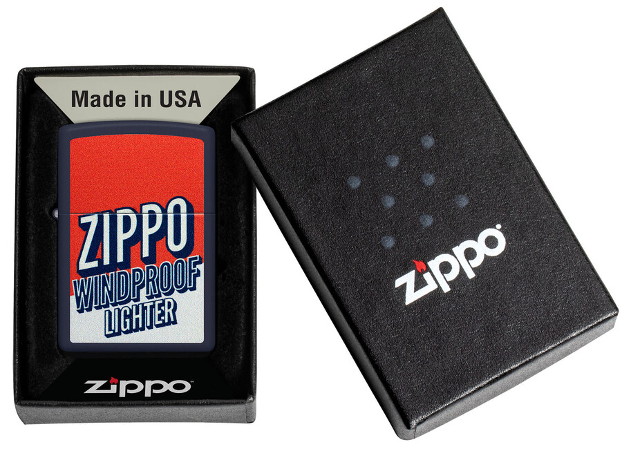 zippo-design im farbblock-design