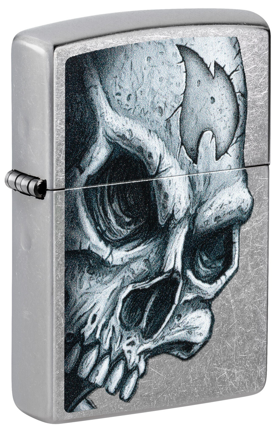 totenkopf- und flammen-design
